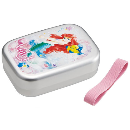 スケーター(Skater) 弁当箱 アルミ ランチボックス 子供用 370ml 保温庫対応 ランチベルト付 日本製 ディズニー アリエル 24 女の子 ALB5NV-A
