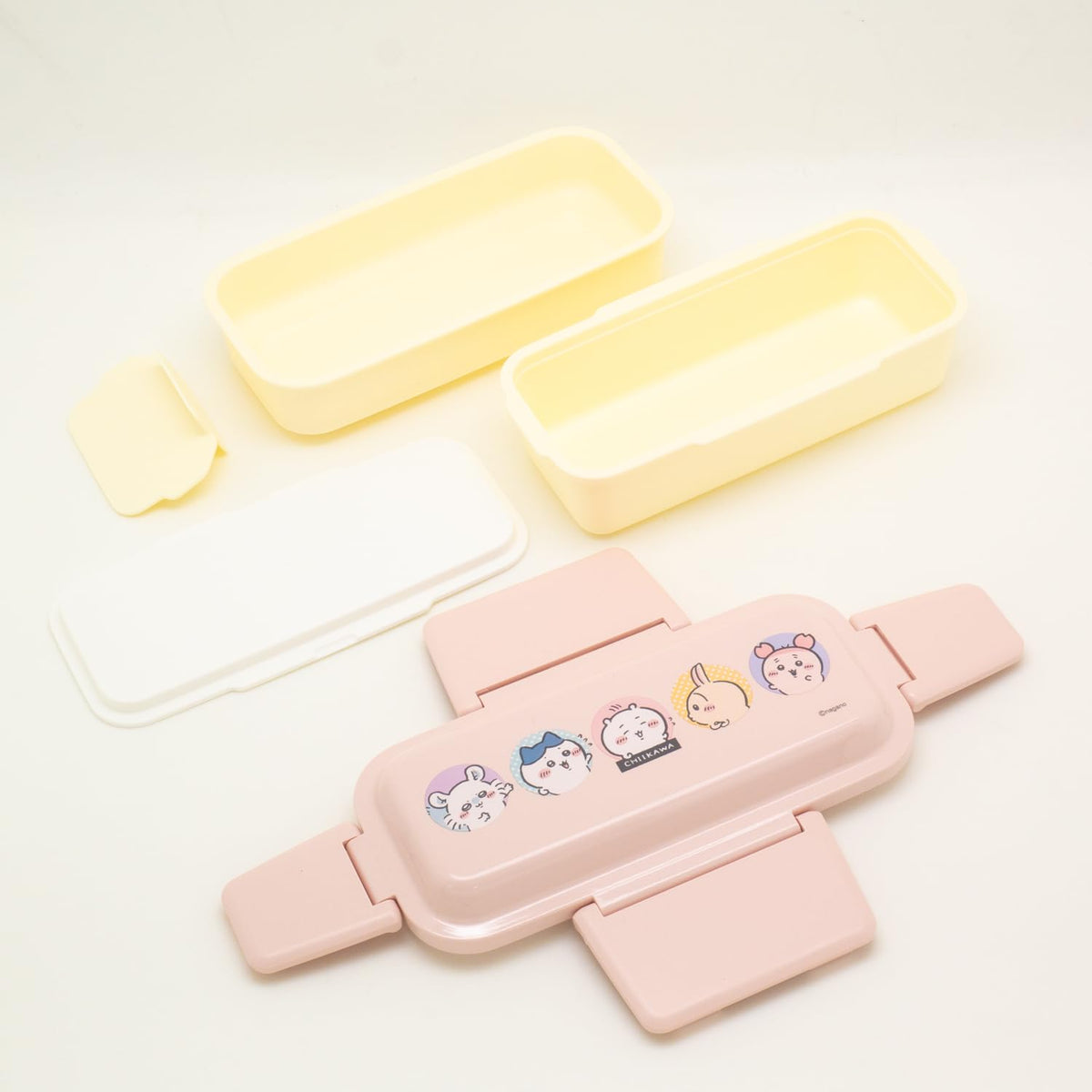 OSK Bento Box Two-Tier Lunch Box 600ml with Dividers Made in Japan