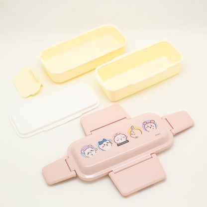 OSK Bento Box Two-Tier Lunch Box 600ml with Dividers Made in Japan