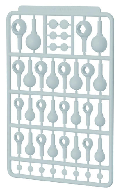 Hobby Base Premium Parts Collection Ball Joint Large Pure White for Models