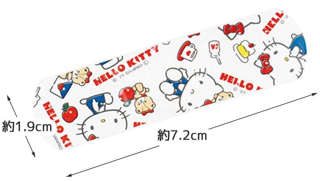 Skater Hello Kitty Bandages M Size 50 Count for Everyday Use