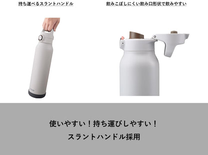 TIGER 1.2L Stainless Steel Water Bottle with One-Push Lid