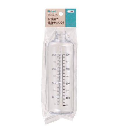 Richell Water Nozzle Dish Bottle Clear 6.3cm x 19.7cm for Dogs