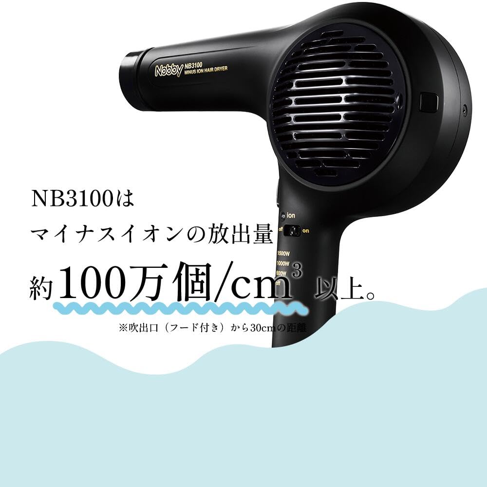 Nobby Hair Dryer with Ionic Technology 1500W for Fast Drying