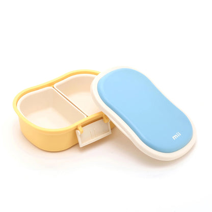 Miyoshi Seisakusho Kids Bento Box Adjustable Capacity Lightweight Blue