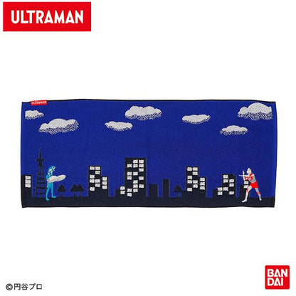 BANDAI Ultraman Face Towel Organic Cotton Antibacterial Treatment