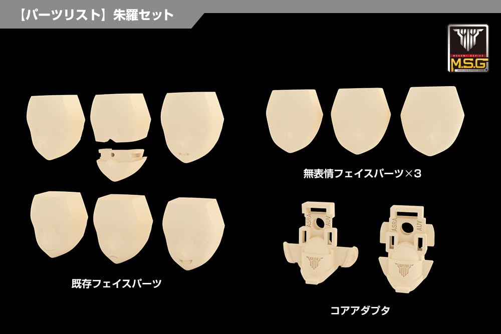 KOTOBUKIYA Mega Man Device M.S.G 03 Face Set Skin Color D 19mm