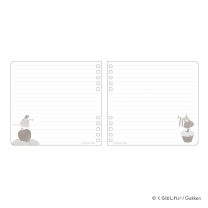 Gakken Sta:Ful Square Ring Notebook Tea