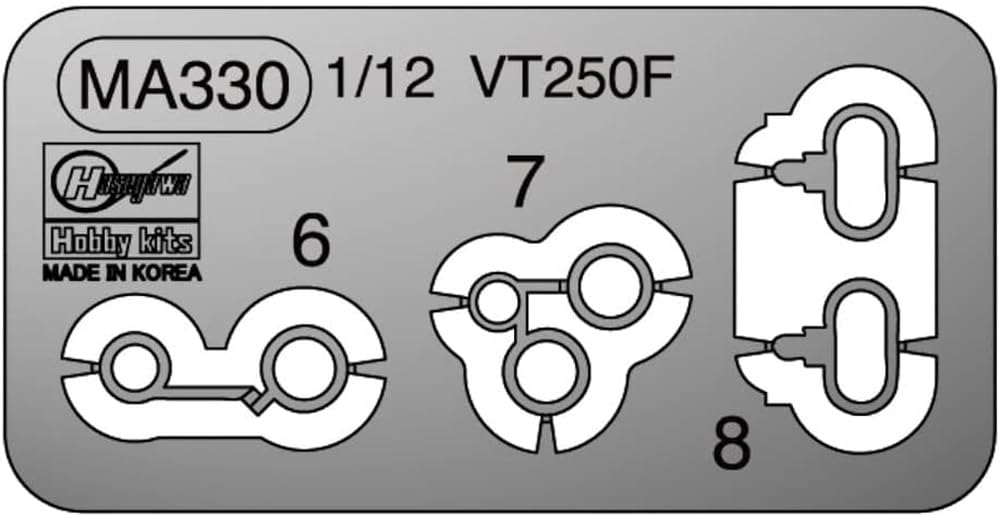 Hasegawa 1/12 Honda VT250F Etched Parts for Model Kits