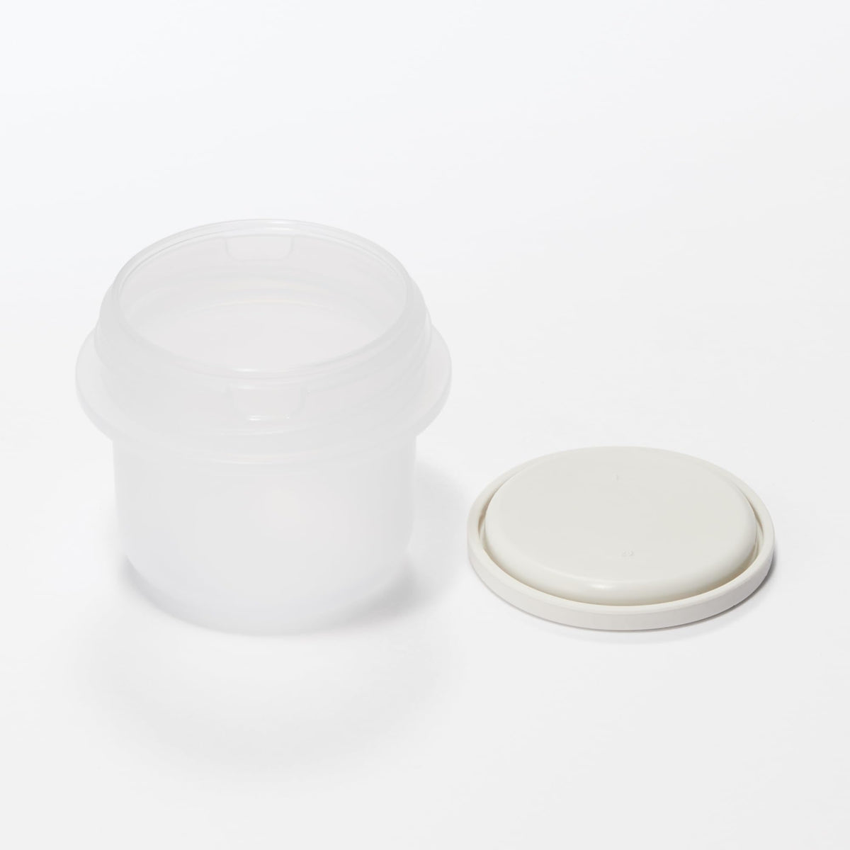 MUJI Clear Lunch Capsule with Topping Cup 450mL for Japanese Skincare