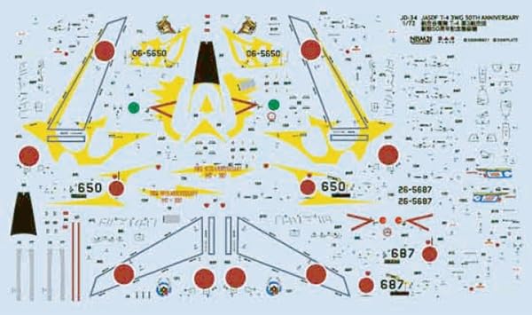 PLATZ T-4 Training Aircraft 50th Anniversary Decal Set for Model Kits