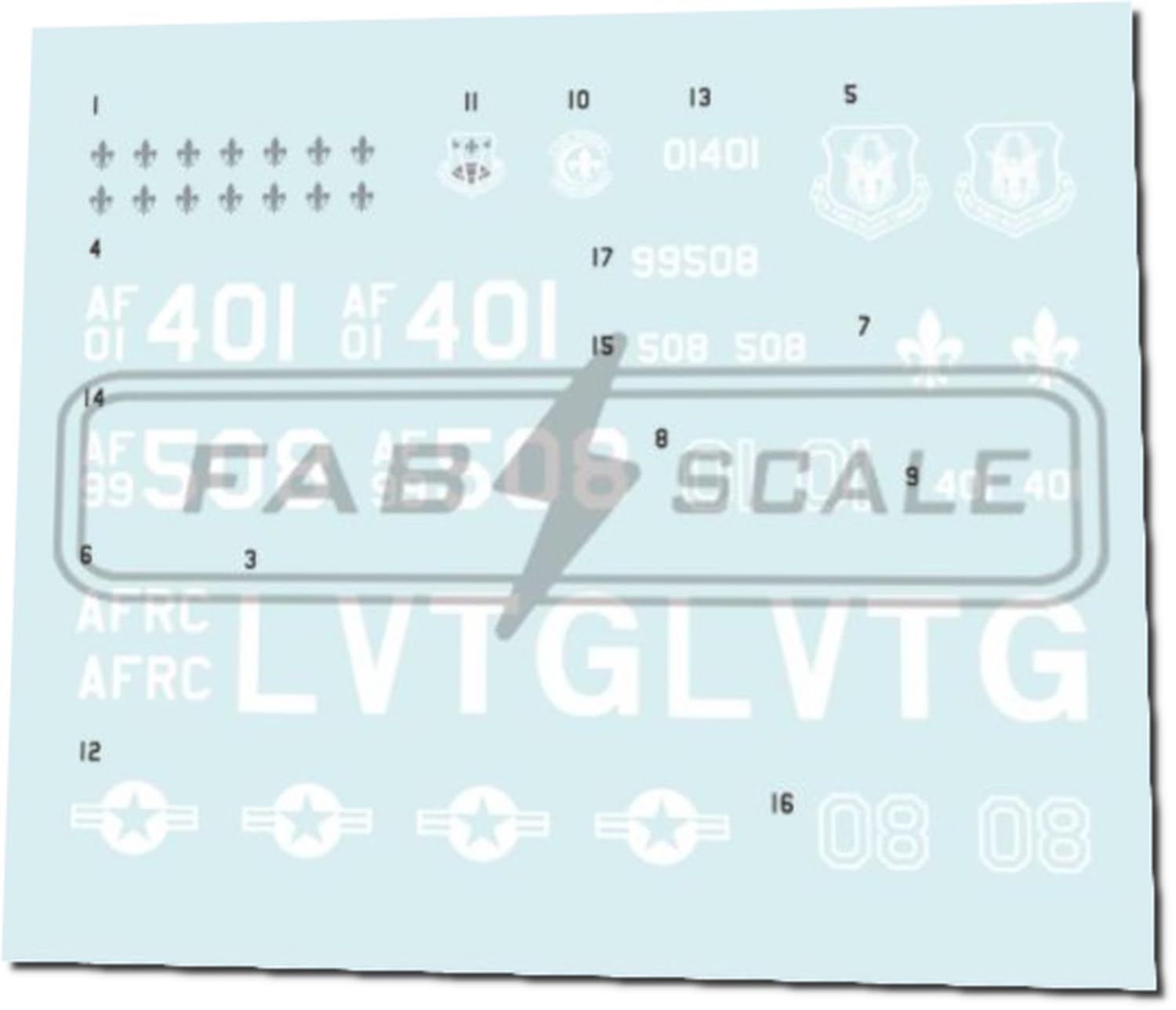 Fab Scale 1/72 F-16C Block 30 Dragon Scheme Model Decals