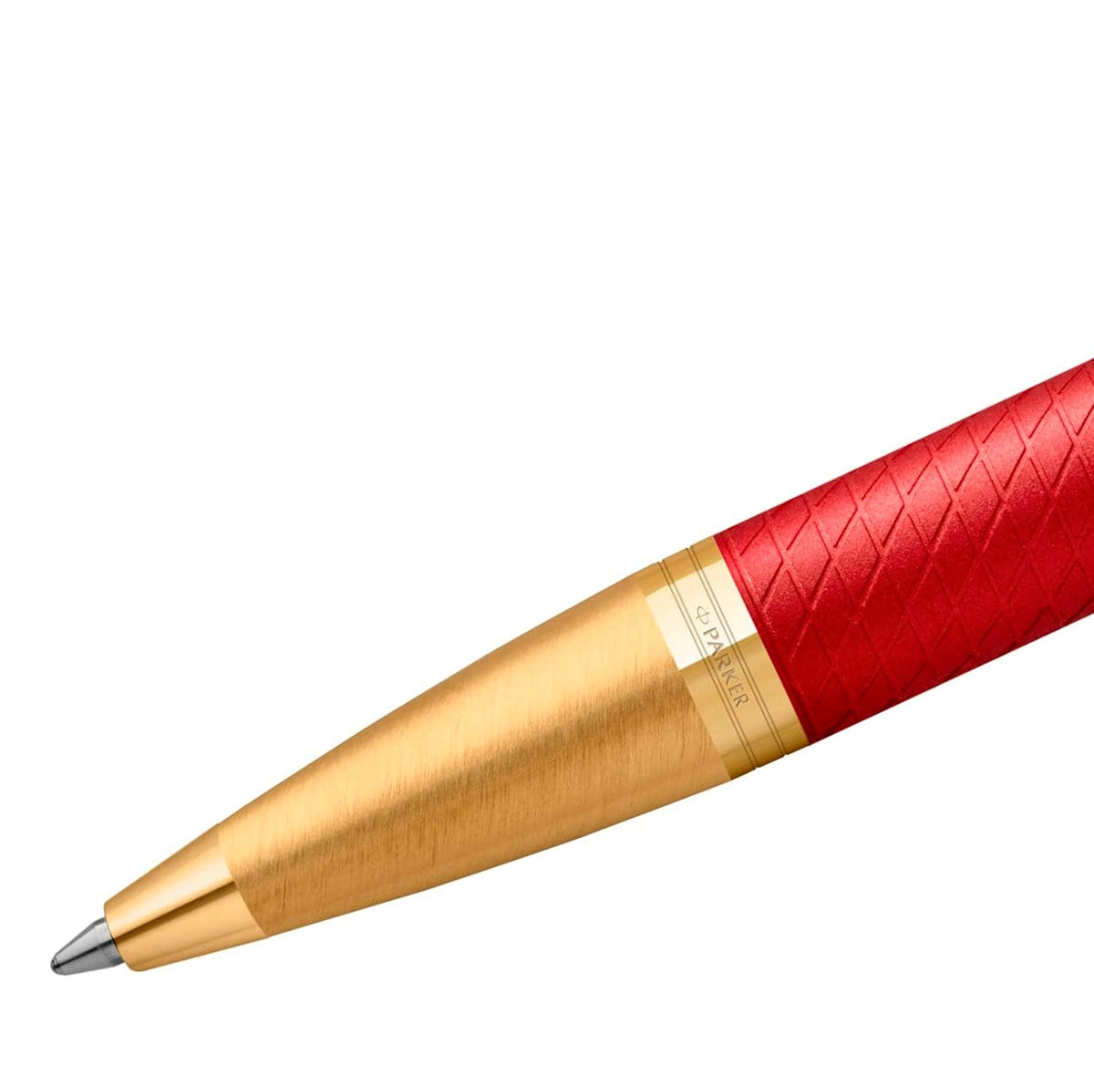 PARKER IM Premium Matte Red GT Ballpoint Pen Gift Boxed