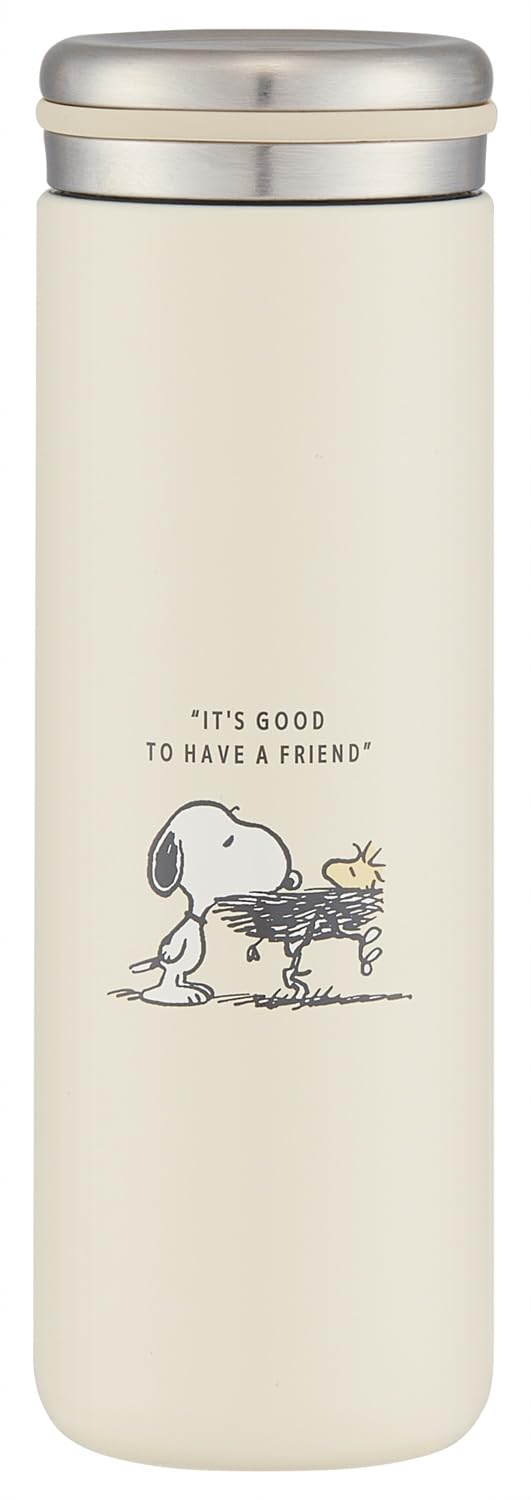 Skater Stainless Steel Bottle 280ml with Snoopy Design