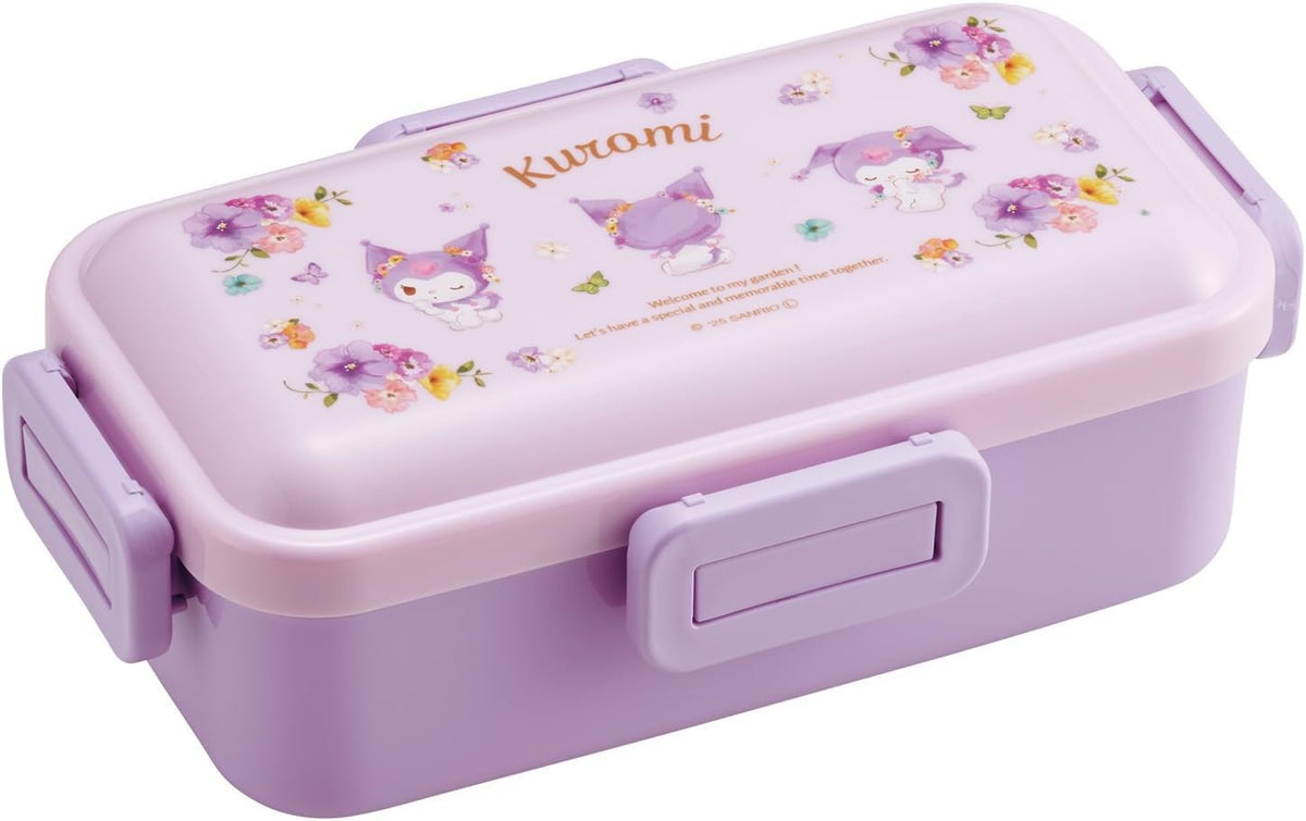 Skater Lunch Box with Pastel Watercolor Flower Design 530ml