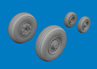 Eduard 1/72 Scale Grumman F-14D Tomcat Wheel Model Parts for Tamiya