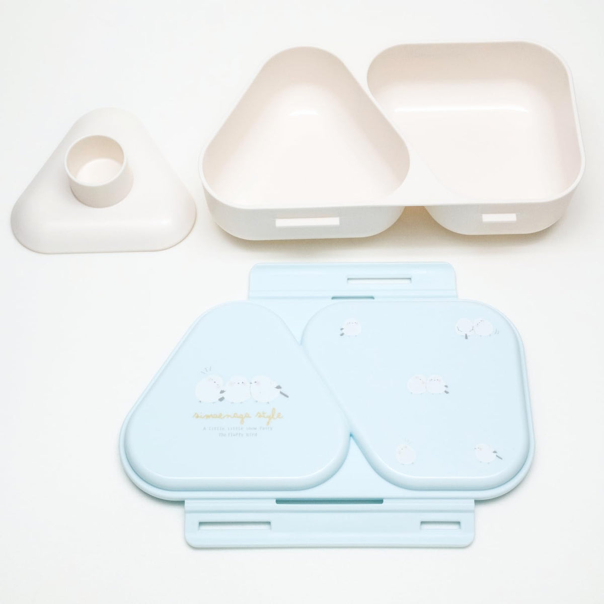 OSK Onigiri Lunch Case Shimaenaga Light Blue 465ml