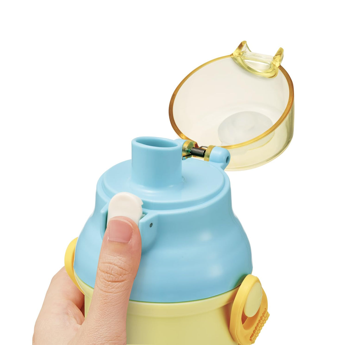 Skater Kids Water Bottle 480ml with One-Push Open Feature