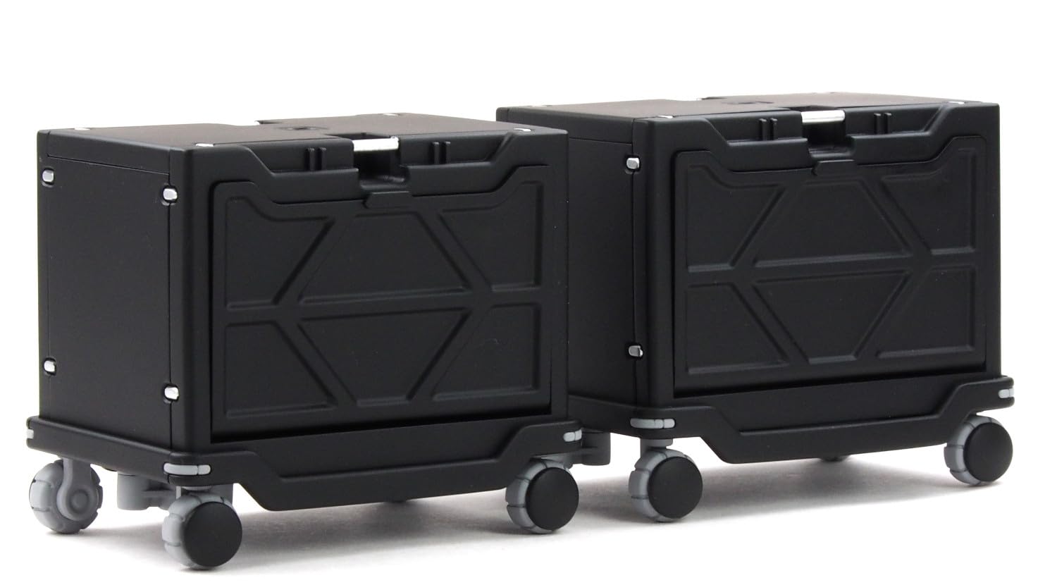 M.I.Molde HAKOBU Cart and Container 2 Pack Set Black Version 1/12 Scale Model