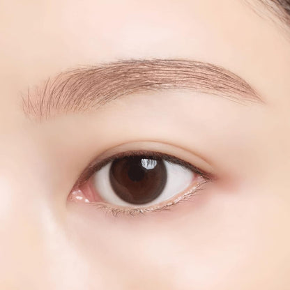 K-Palette Three Way Eyebrow Pencil Cocoa Brown Waterproof 0.1g