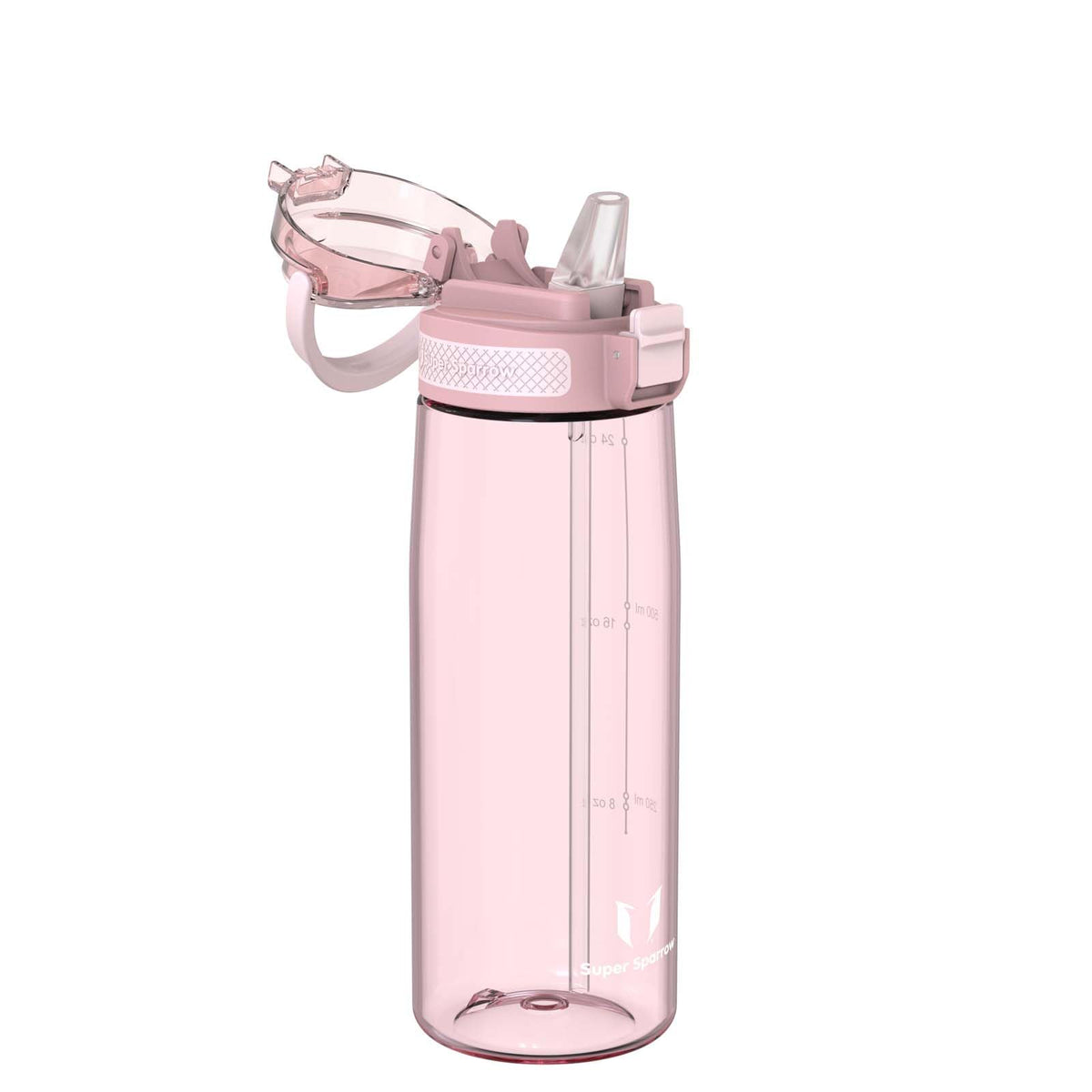 Super Sparrow Water Bottle 750ml BPA-Free with Straw