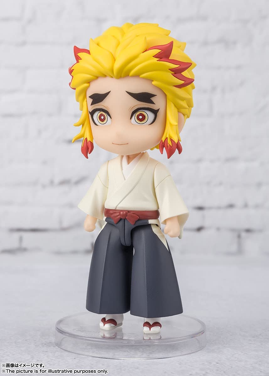 TAMASHII NATIONS Figuarts mini Demon Slayer Rengoku Senjuro PVC Figure 90mm