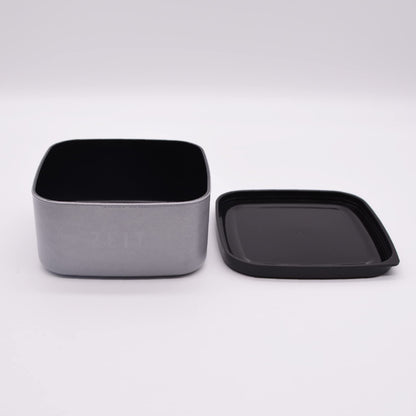 Mitani Bento Box Food Container Silver 350ml Japanese Craftsmanship