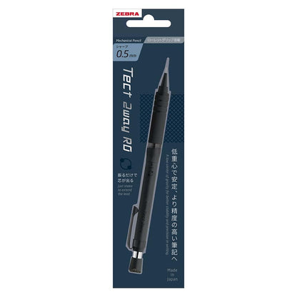 ZEBRA Mechanical Pencil Tect 2-Way RO 0.5mm Dark Black Knurled Model