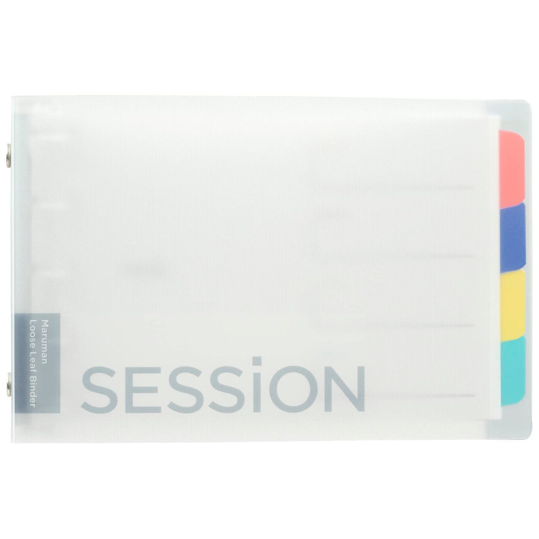 Maruman Loose Leaf Binder Mini Size 5-Hole Clear for Easy Organization