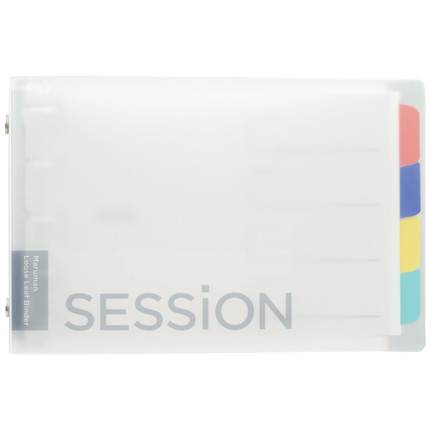 Maruman Loose Leaf Binder Mini Size 5-Hole Clear for Easy Organization