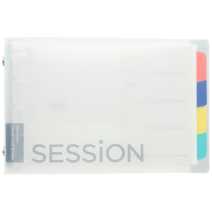 Maruman Loose Leaf Binder Mini Size 5-Hole Clear for Easy Organization