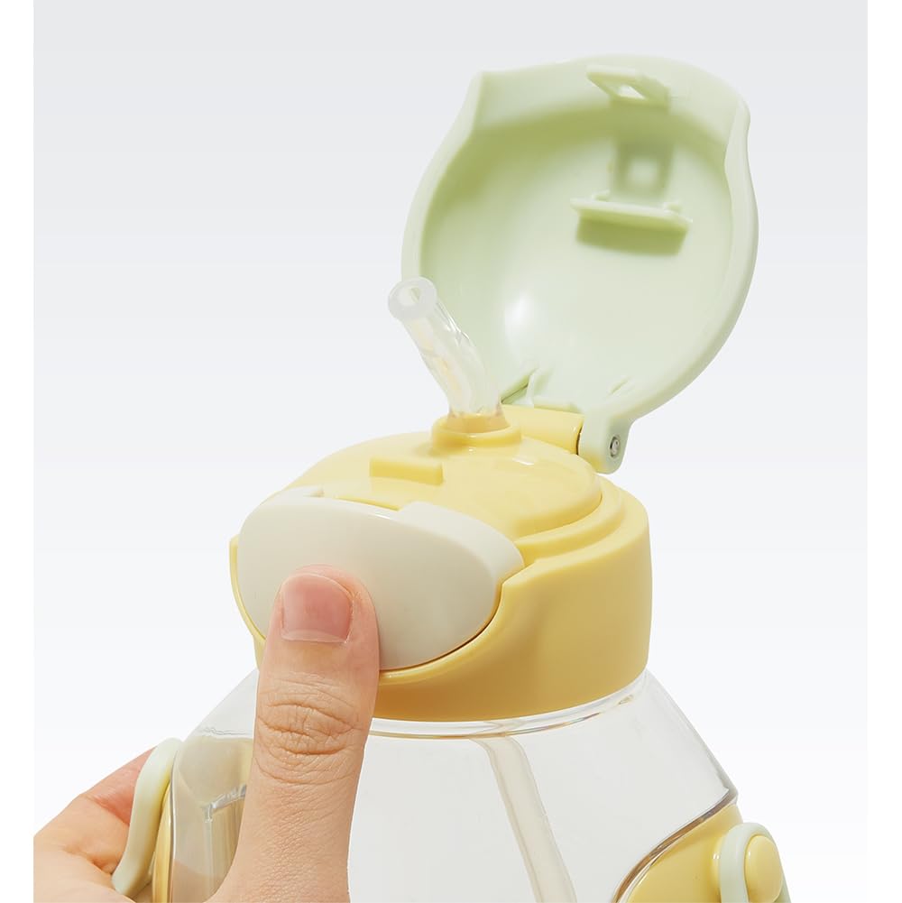 Skater Water Bottle with Straw 530ml for Kids Featuring Curious George