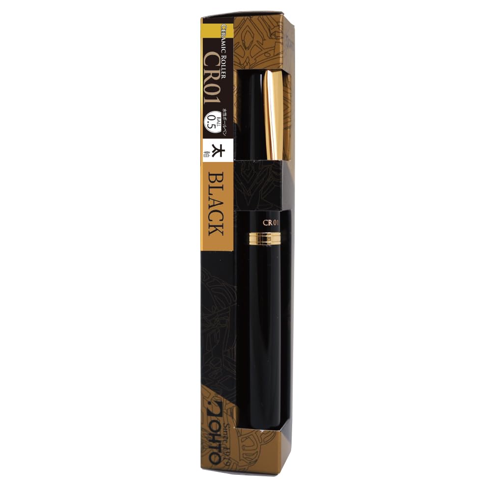 Auto Water-Based Ballpoint Pen Gold Parts Model CR01G Black