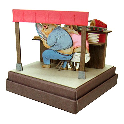 Sankei Studio Ghibli Mini Paper Craft of Spirited Away Parents Pig Transformation