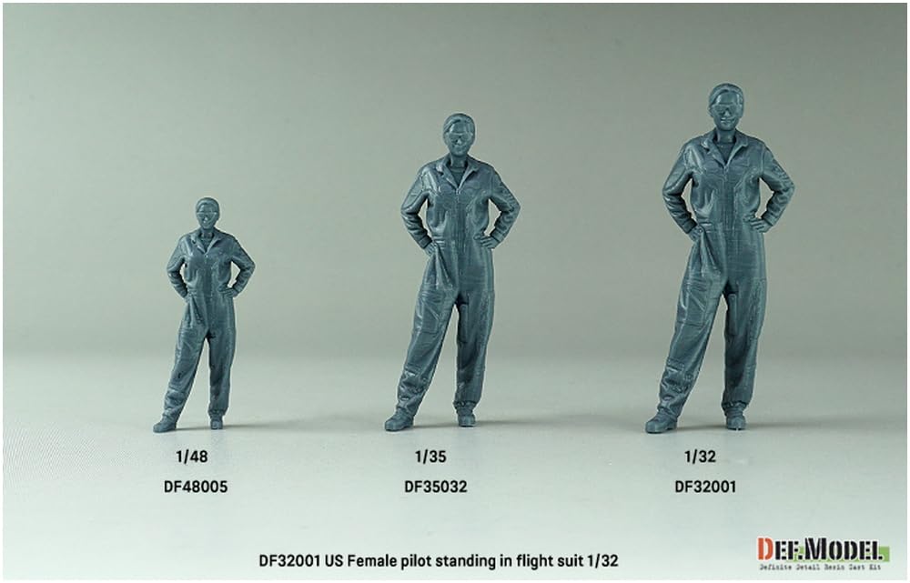 DEF.MODEL 1/48 Modern American Female Pilot Resin Kit