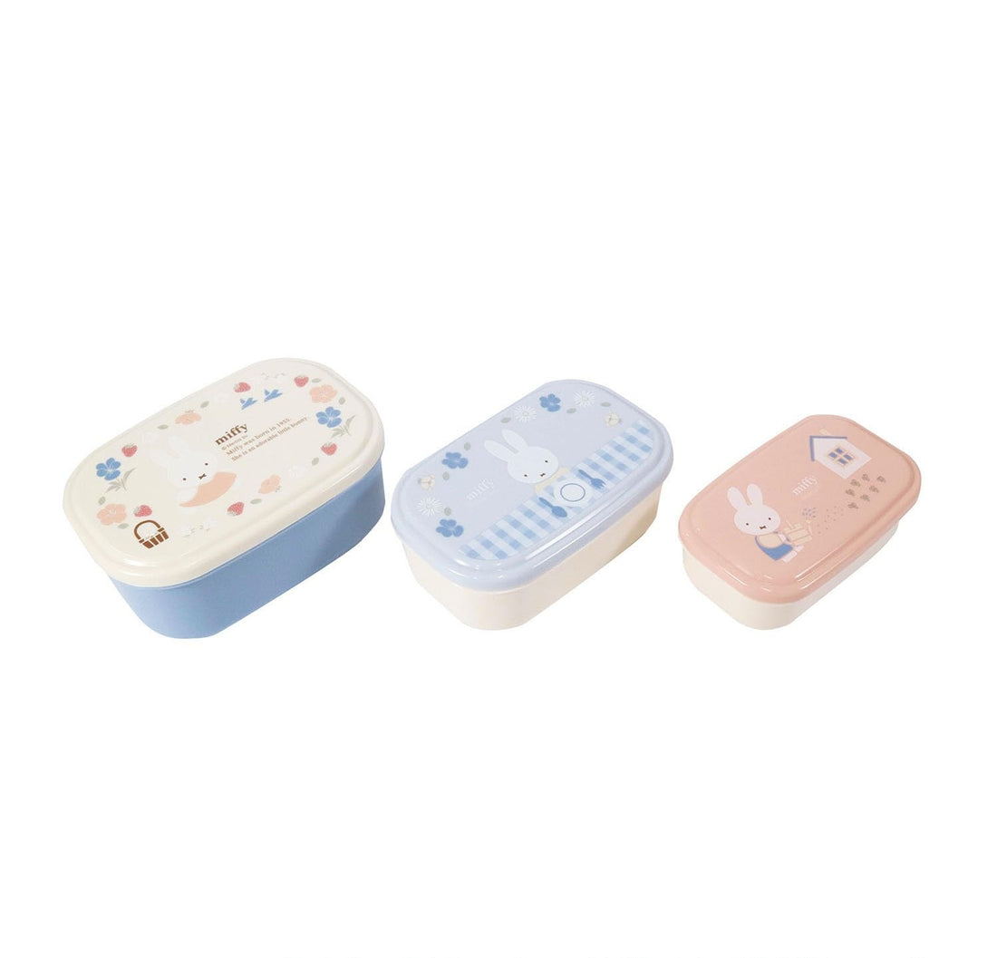 Kutsuwa Miffy Seal Box Set 3 Pieces for Japanese Organization