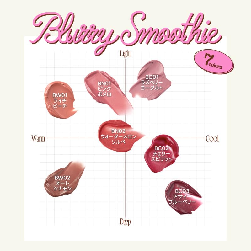 fwee Blush Smoothie Lip Balm Watermelon Sorbet 4g Hydrating Color Balm