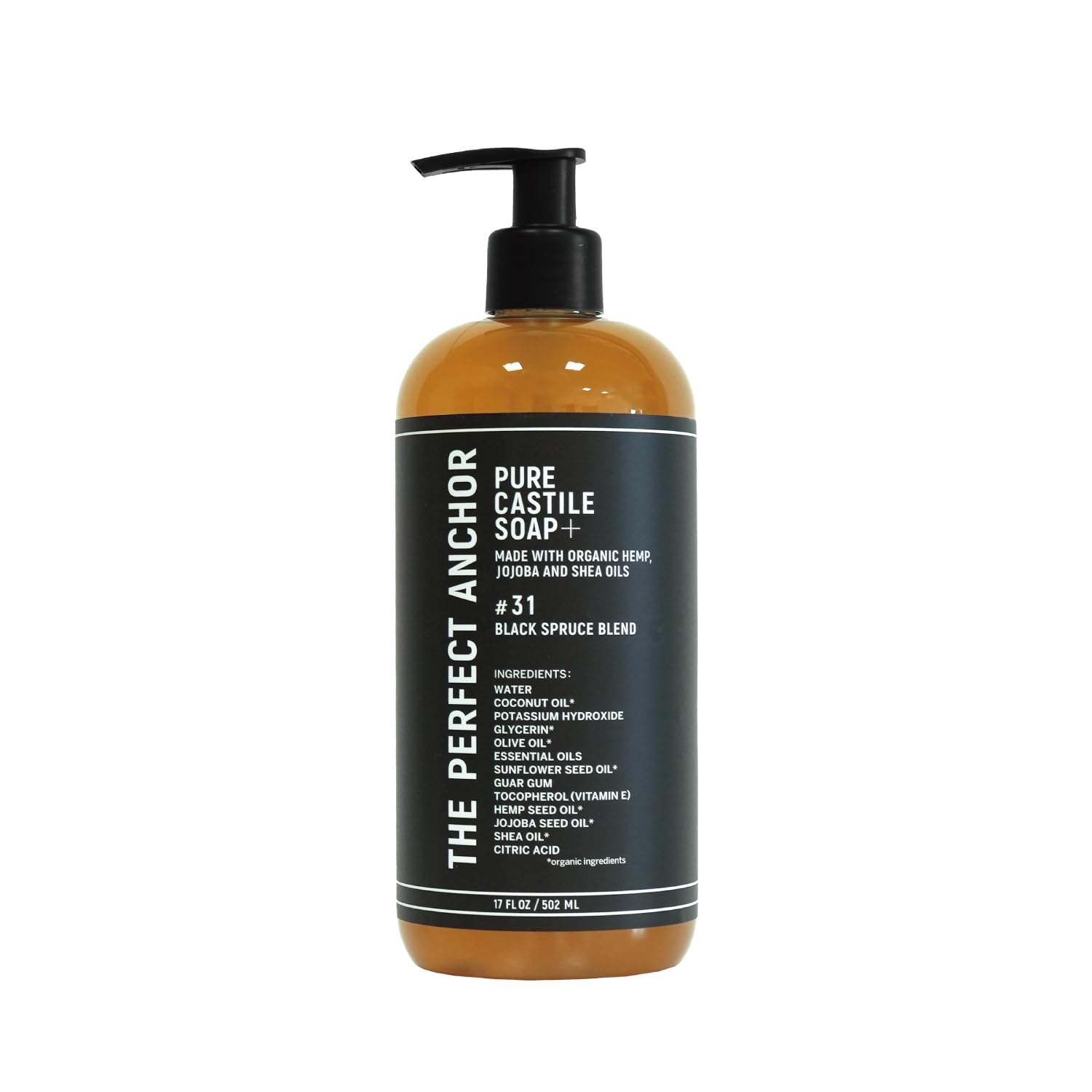 The Perfect Anchor Pure Castile Soap Plus 502ml Organic Cleansing Solution