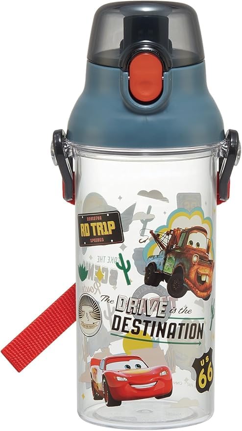Skater Disney Cars 480ml Clear Bottle for Kids