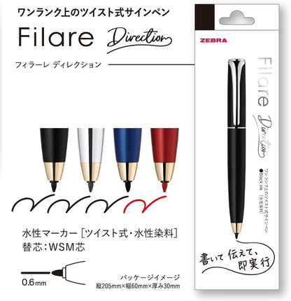 ZEBRA Water-Based Pen Red Barrel with Refill