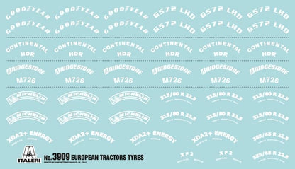 PLATZ 1/24 Tractor Head Tire and Rim Set for European Cars
