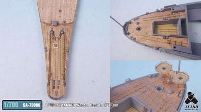 Tetra Model 1/700 Scale Yamato Battleship Wooden Deck Parts Set