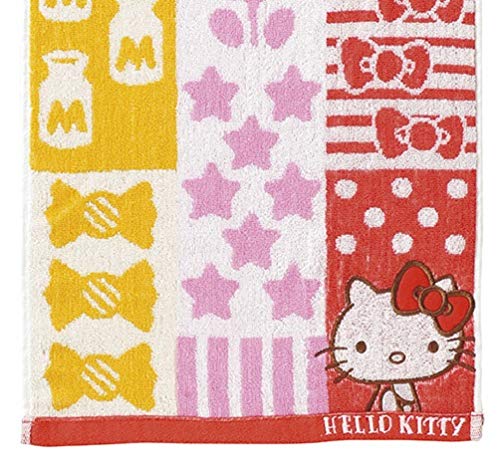 Marushin Face Towel Hello Kitty 34x80cm Cotton 100%