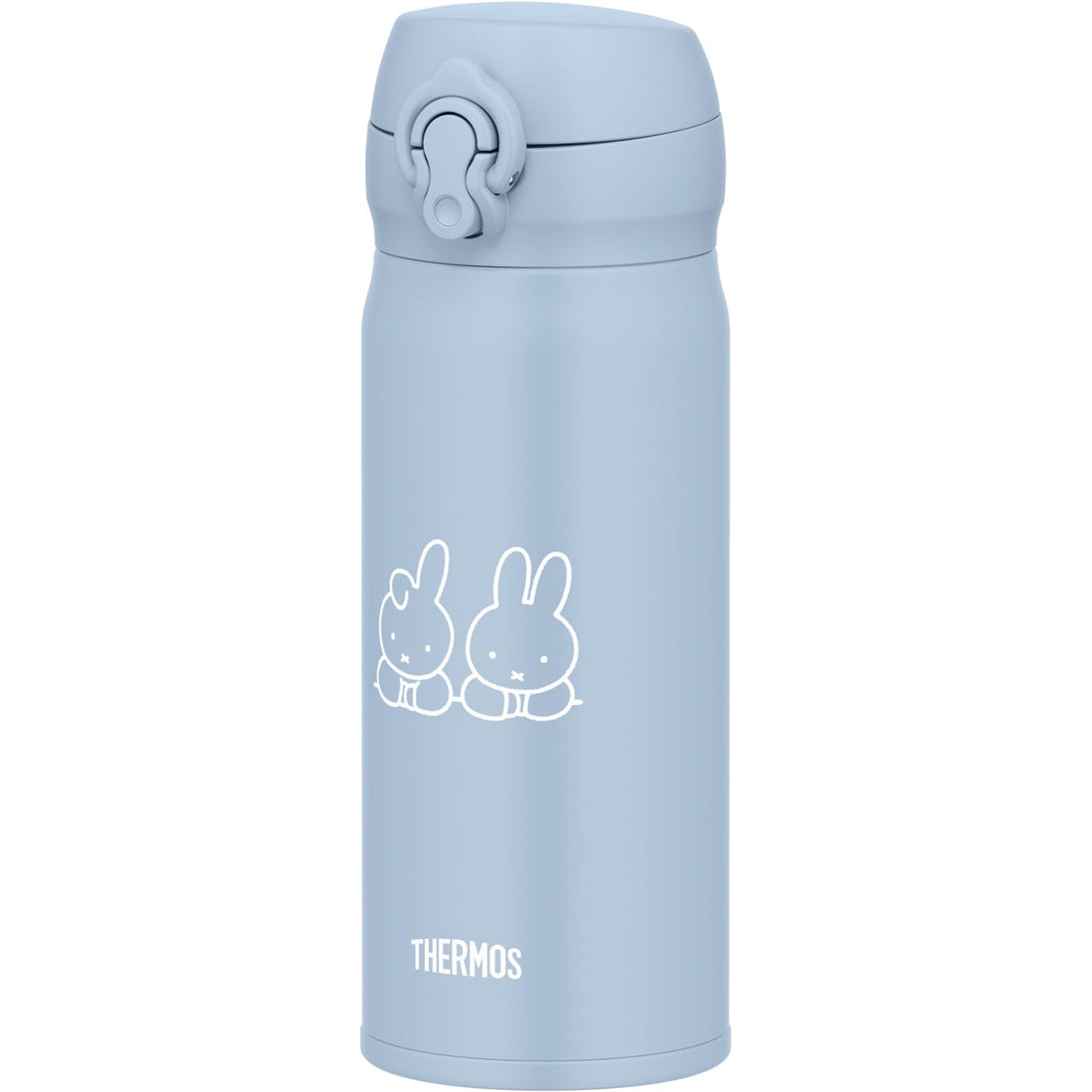 THERMOS Miffy Vacuum-Insulated One-Touch Mug, Ash Blue 400ml