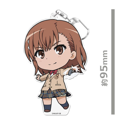 azumaker Keychain with Stand of Misaka Mikoto from A Certain Magical Index III