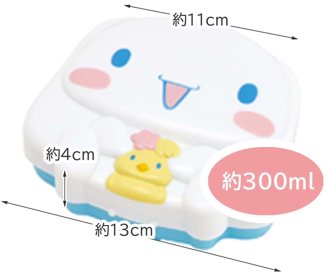 Skater Die-Cut Lunch Box 300ml for Kids with Cinnamoroll Design