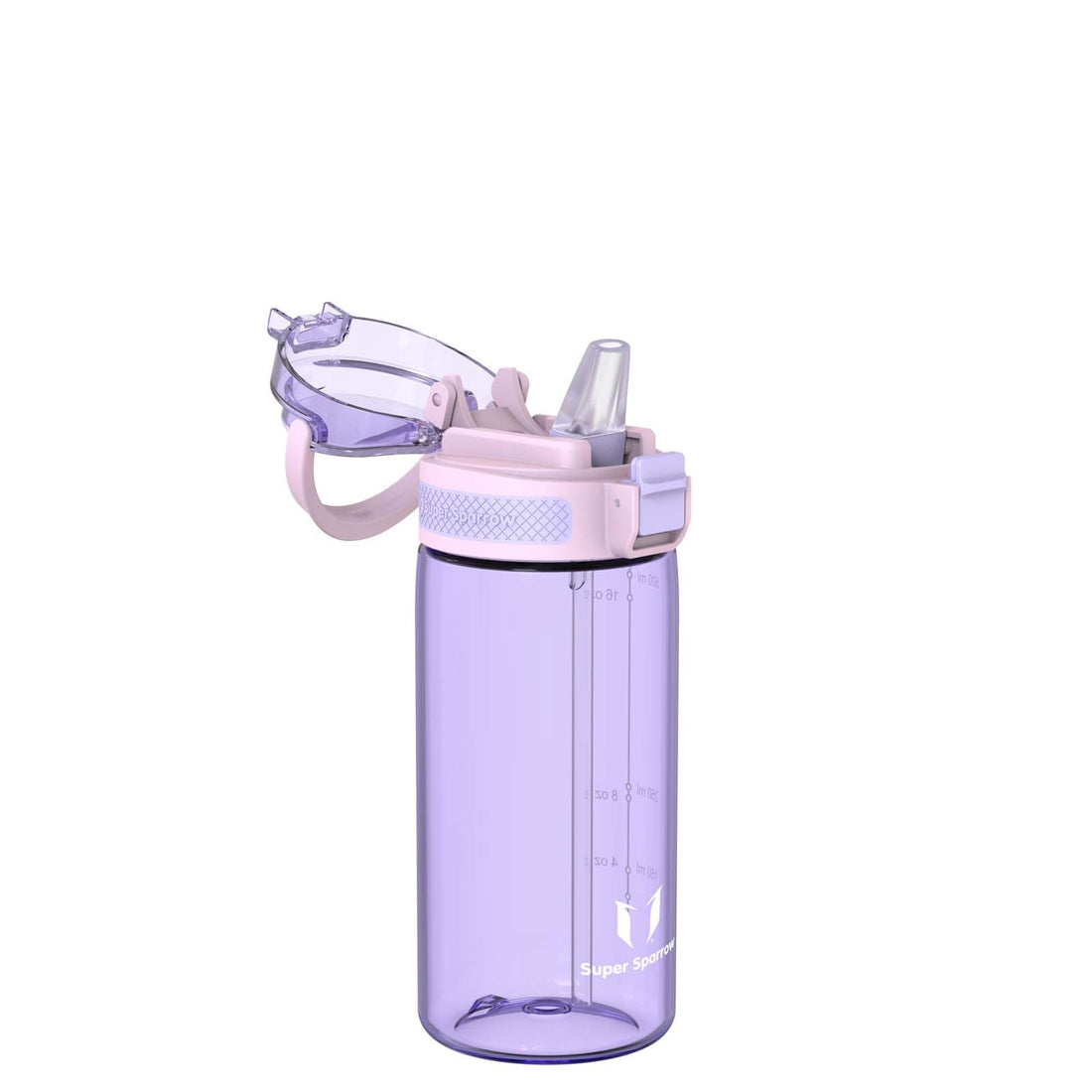 Super Sparrow Water Bottle 500ml BPA-Free with Straw