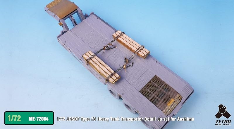 Tetra Model 1/72 Scale Japanese Self-Defense Force 73 Type Semi-Trailer Parts