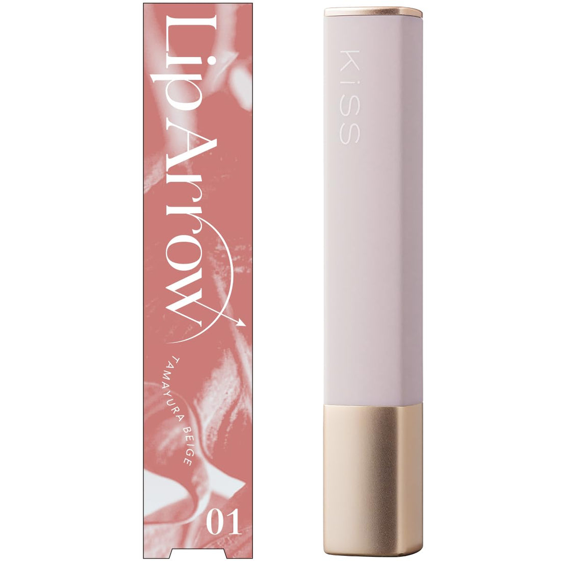 KiSS Lip Arrow 01 Tamayura Beige Ultra-Fine Lip for Natural Finish