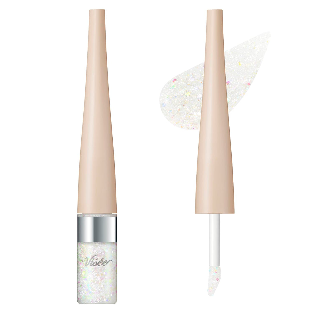 Visee 3D Glitter Eyeshadow Liquid WT-1 White Gemmy 3.3mL